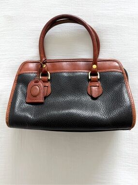Vintage Liz Claiborne Black Leather Doctor Bag